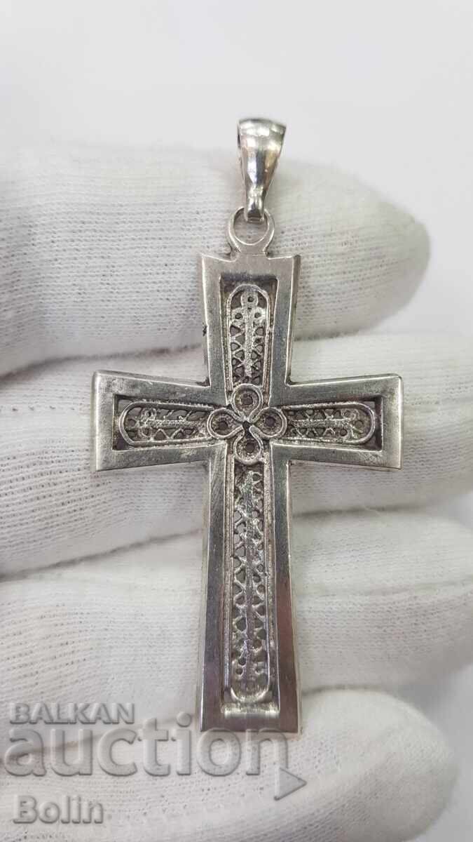 Colecționar, cruce masculină din argint - începutul - secolul XX
