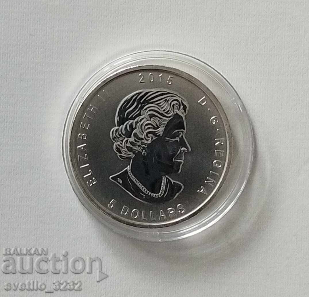 Сребро 1 OZ 2015 Канада с цена € 125.00 | 244.48 лв.