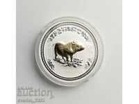Silver 1 OZ 2007 Year of the Pig
