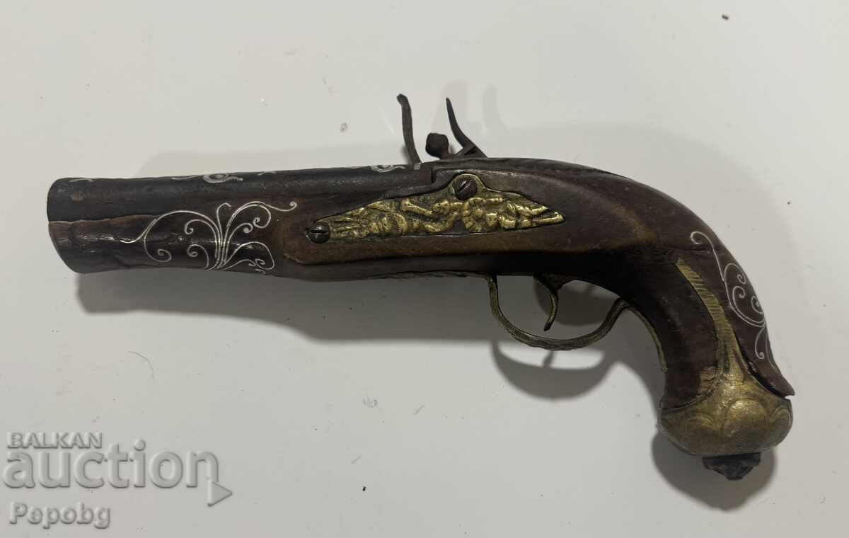 Pistolă veche cu cremene - 6