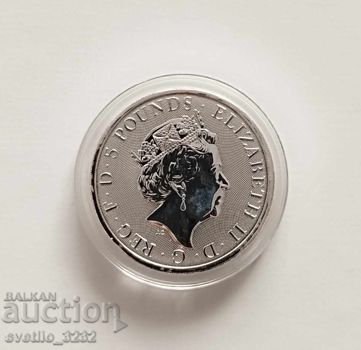 Сребро 2 OZ 2018 Еднорог с цена € 260.00 | 508.52 лв.