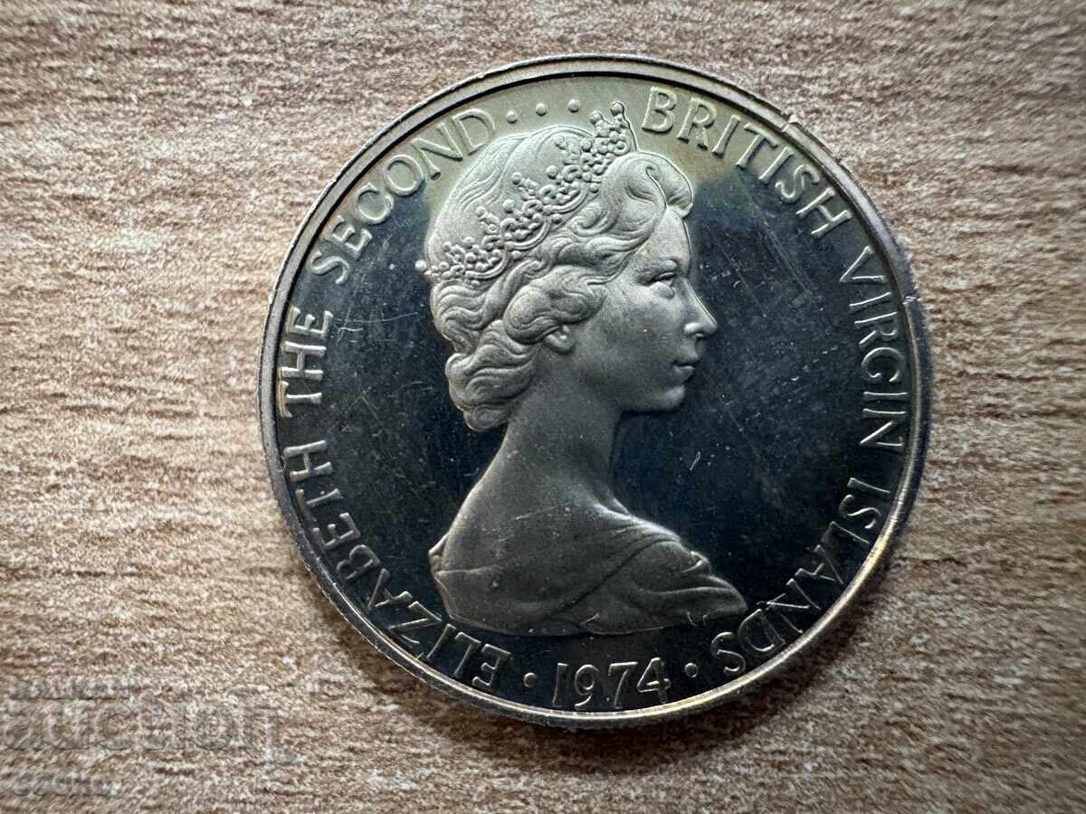 Βρετανικές Παρθένοι Νήσοι - 10 σεντς (1974) με τιμή € 2.80 | 5.48 BGN