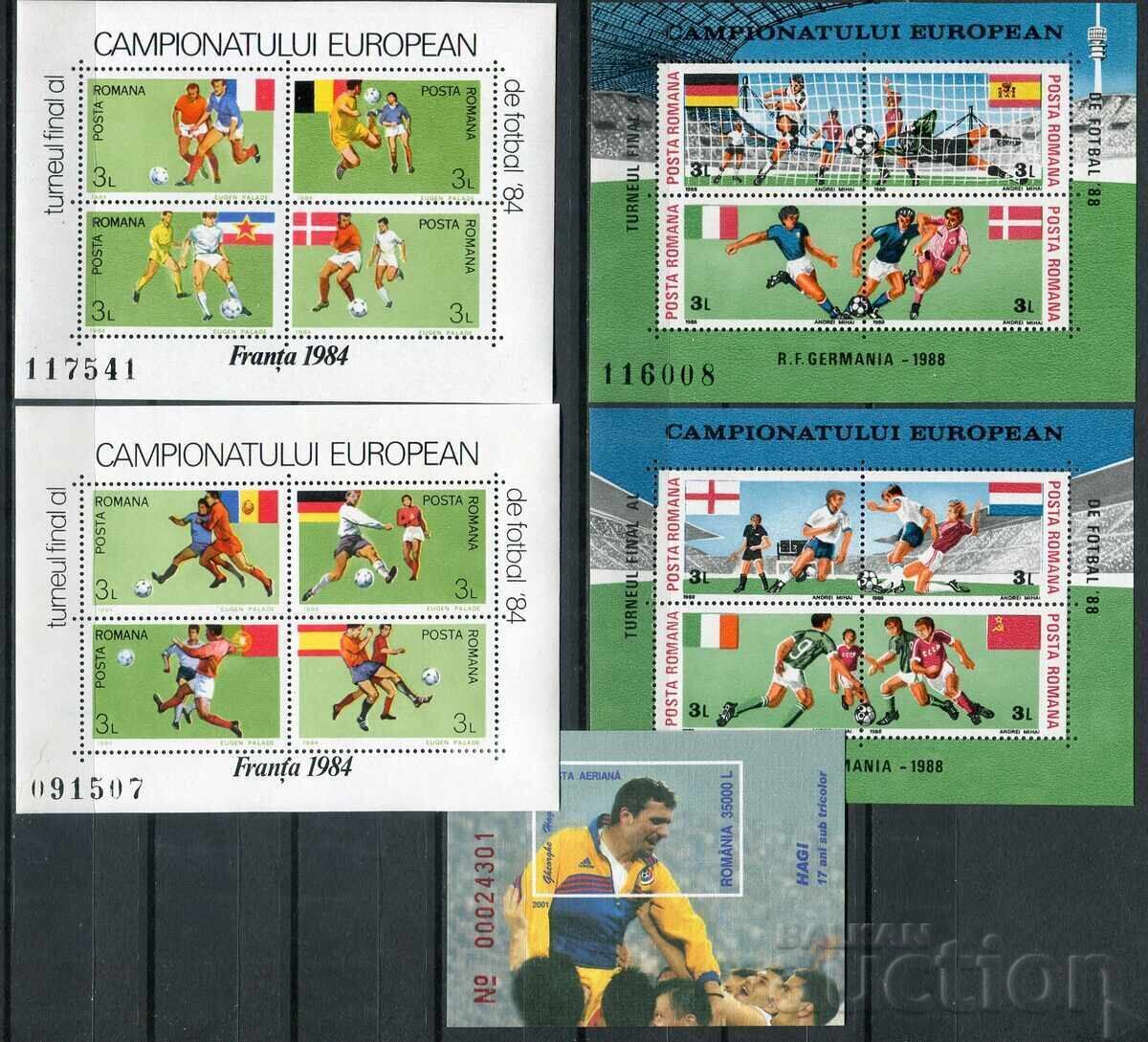 Romania MnH - Football, World Cups '84, '88 Romania MnH - Football, World Cups '84, '88