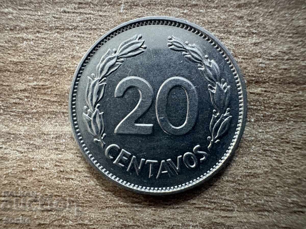 Ecuador - 20 centavos (1972)