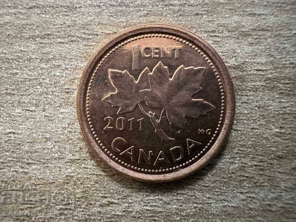 Canada - 1 cent (2011) - Zinc acoperit cu cupru