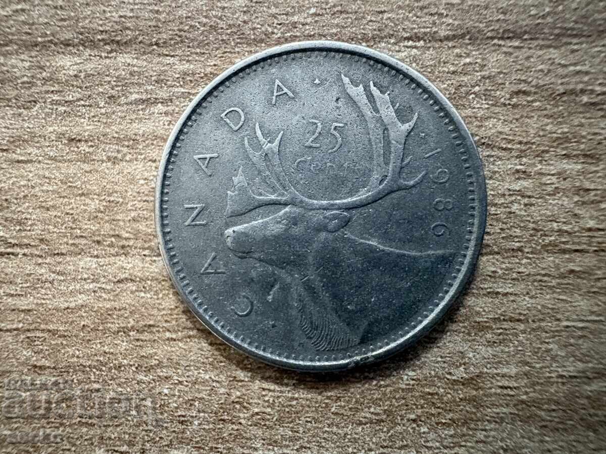 Canada - 25 cenți (1986)