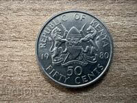 Kenya - 50 cenți (1980)