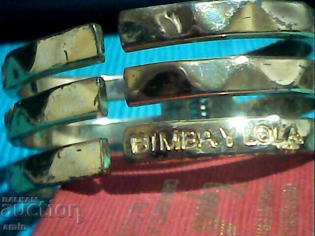 Παράδοση Παλιά μεταλλικά βραχιόλια, επιχρυσωμένα