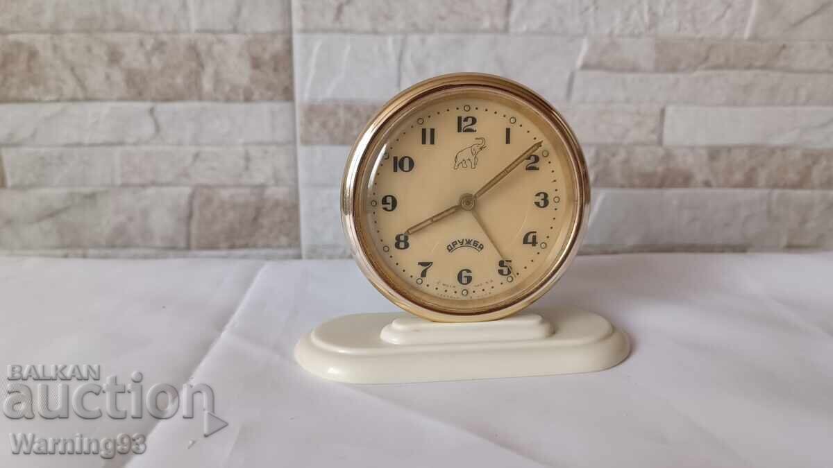 Nastolen chasovnik / budilnik - Druzhba - Proizvedeno v SSSR - 1970g με τιμή € 15.00 | 29.34 BGN