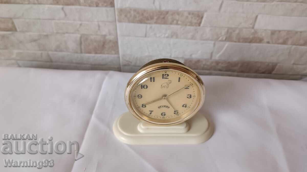 Δημοπρασία Nastolen chasovnik / budilnik - Druzhba - Proizvedeno v SSSR - 1970g