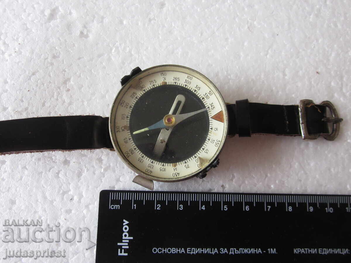 Παλιός Βουλγαρικός στρατιωτικός χειροκίνητος πυξίδα από την κομμουνιστική εποχή - 7
