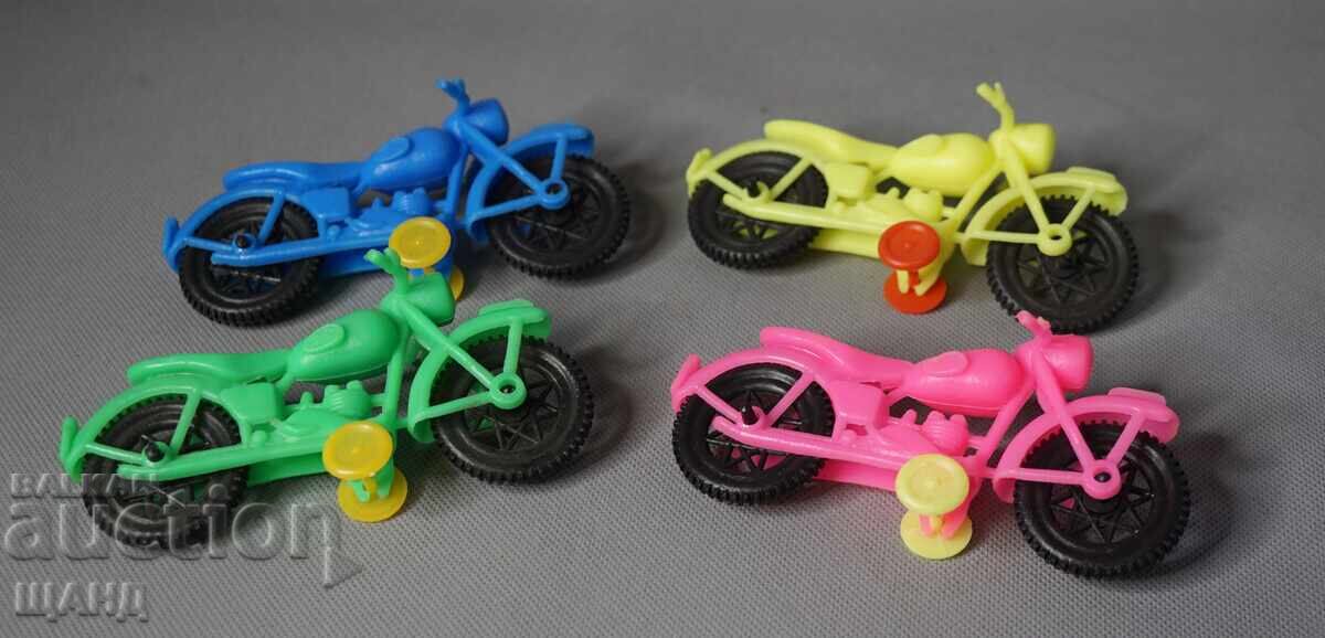 Παράδοση Παλιά Σοβ. Παιχνίδια Φιγούρες 4 τεμάχια Μοτοσικλέτες Μοτοράκια
