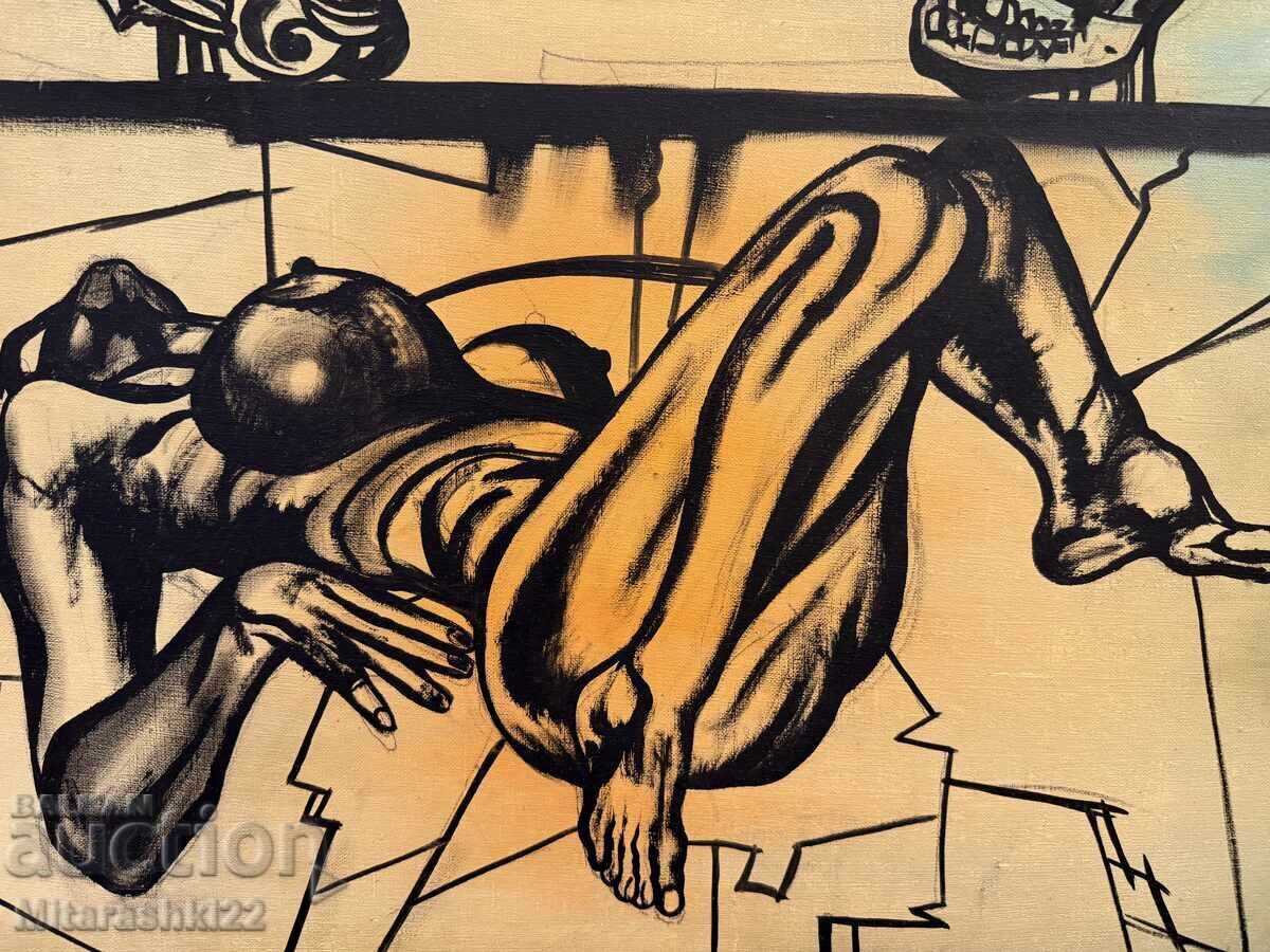 Delivery of LARGE OIL PAINTING ON CANVAS TSVETKO TSVETKOV Delivery of LARGE OIL PAINTING ON CANVAS TSVETKO TSVETKOV