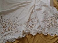 Ретро перде -покривка рязана бродерия амурчета