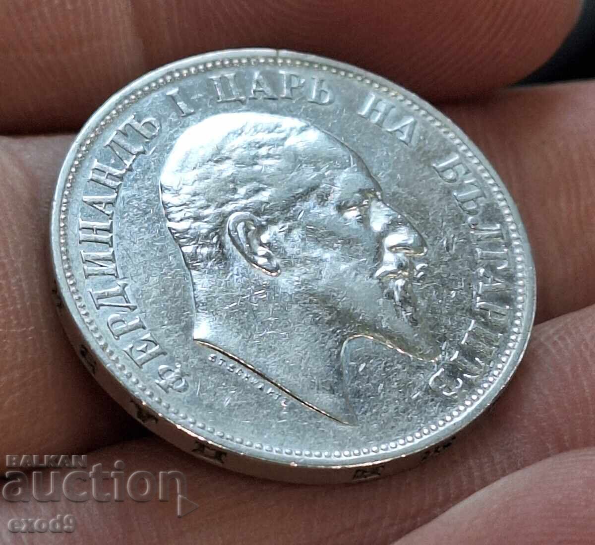 Argint, Monedă 2 Leva 1910 / BZC! - 5