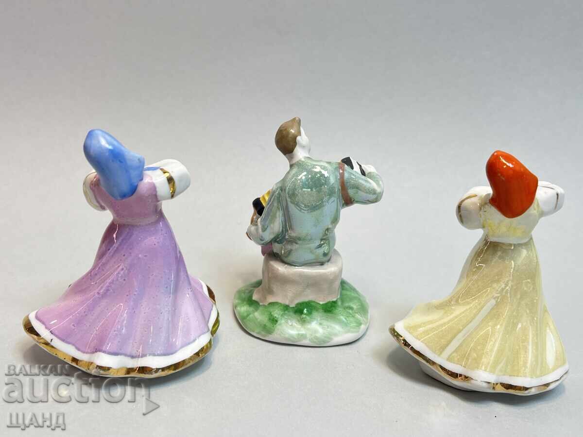 Licitație Figurine din porțelan Dulevo Muzicant și Dansatoare, Epoca Socialistă