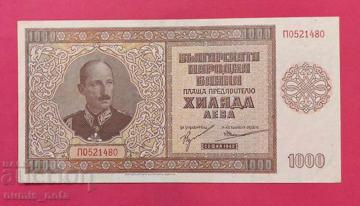 1000 BGN 1942 έτος Βουλγαρία