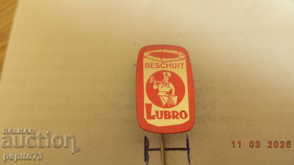 Reklamna znachka, LUBRO, Kholandska pekarna με τιμή € 1.00 | 1.96 BGN Reklamna znachka, LUBRO, Kholandska pekarna με τιμή € 1.00 | 1.96 BGN