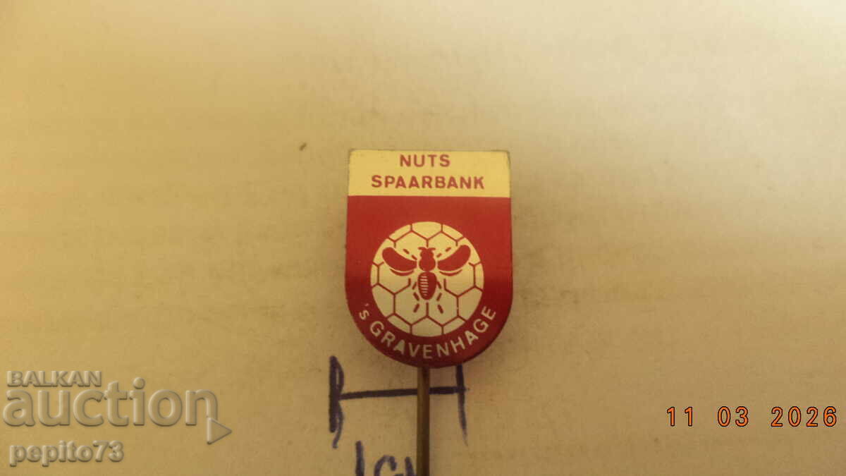 значка рекламна, NutsspaarBank, банка в Нидерландия