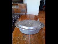Old aluminum pot