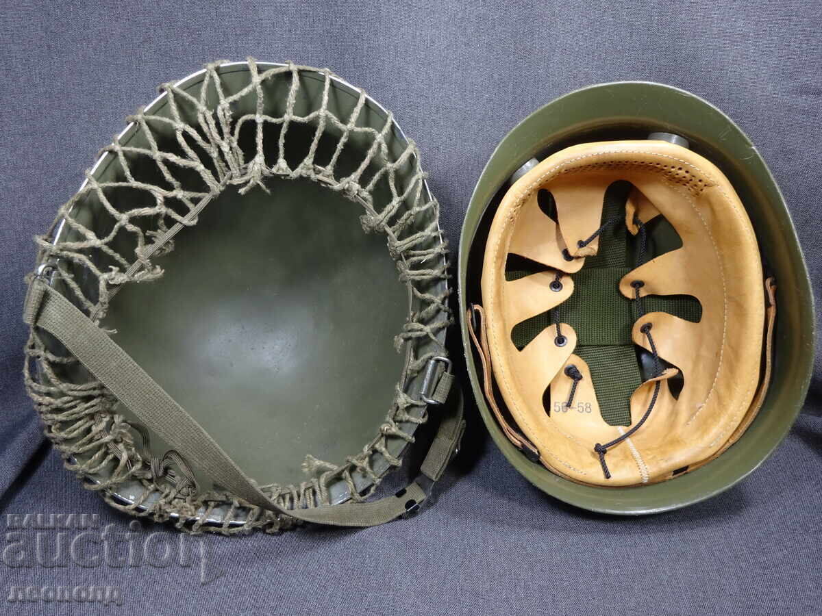 Доставка на СТАРА ВОЕННА КАСКА M1 ОТ 2 ЧАСТИ И МАСКИРОВЪЧНА МРЕЖА