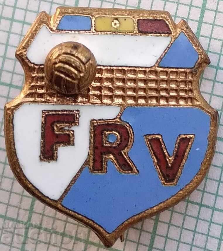19501 FRV Ομοσπονδία Βόλεϊ Ρουμανίας - μπρονζέ σμάλτο