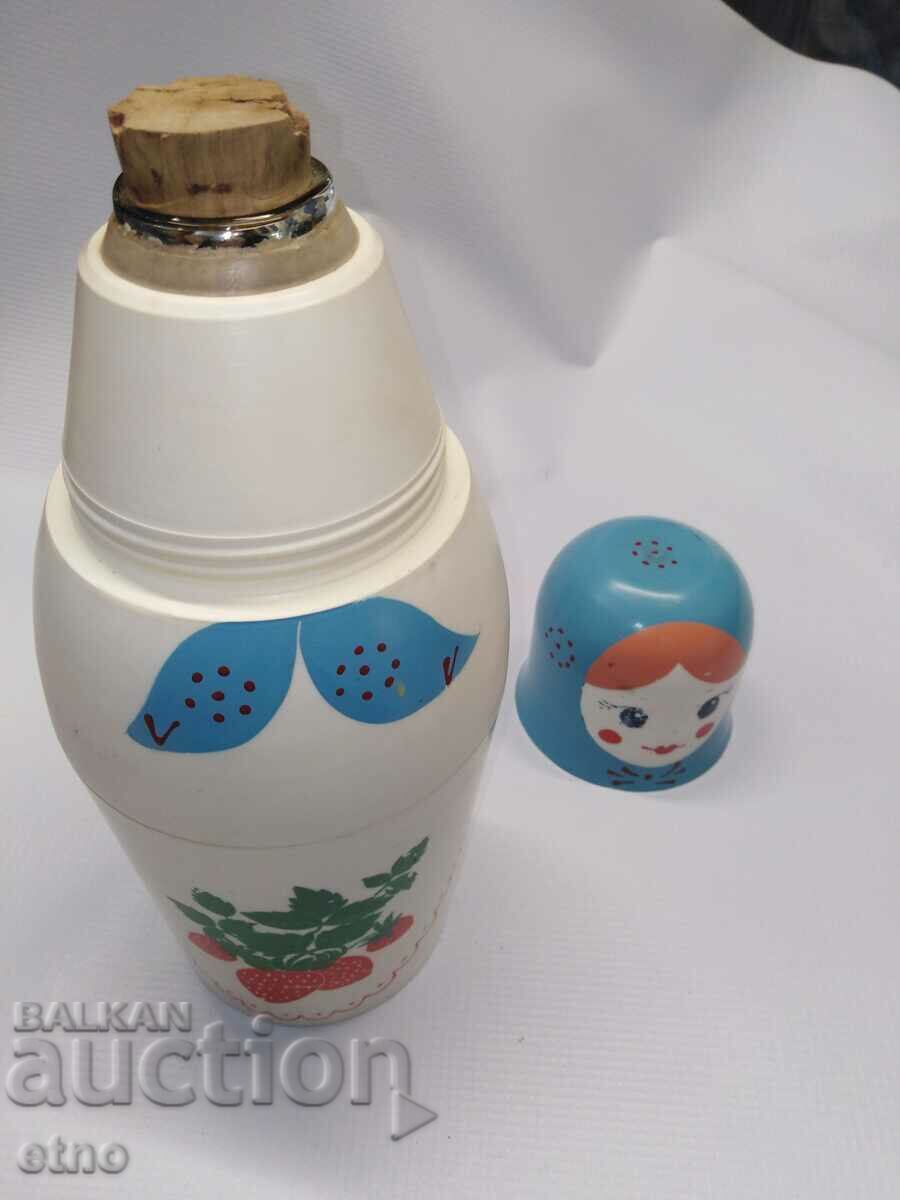 Доставка на СССР ,Стар термос Матрьошка