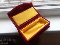 Λουξ κουτί δώρου κόκκινο βελούδο - σαν καινούργιο