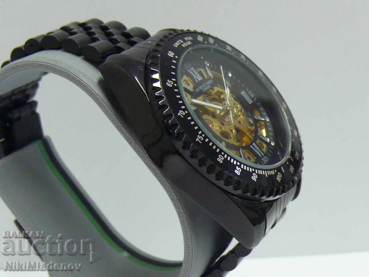 Автоматичен Anthony James London Скелетон Мъжки часовник - 5 Автоматичен Anthony James London Скелетон Мъжки часовник - 5