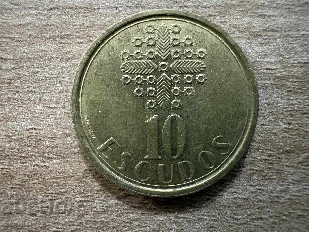 Португалия - 10 ескудо (1988)