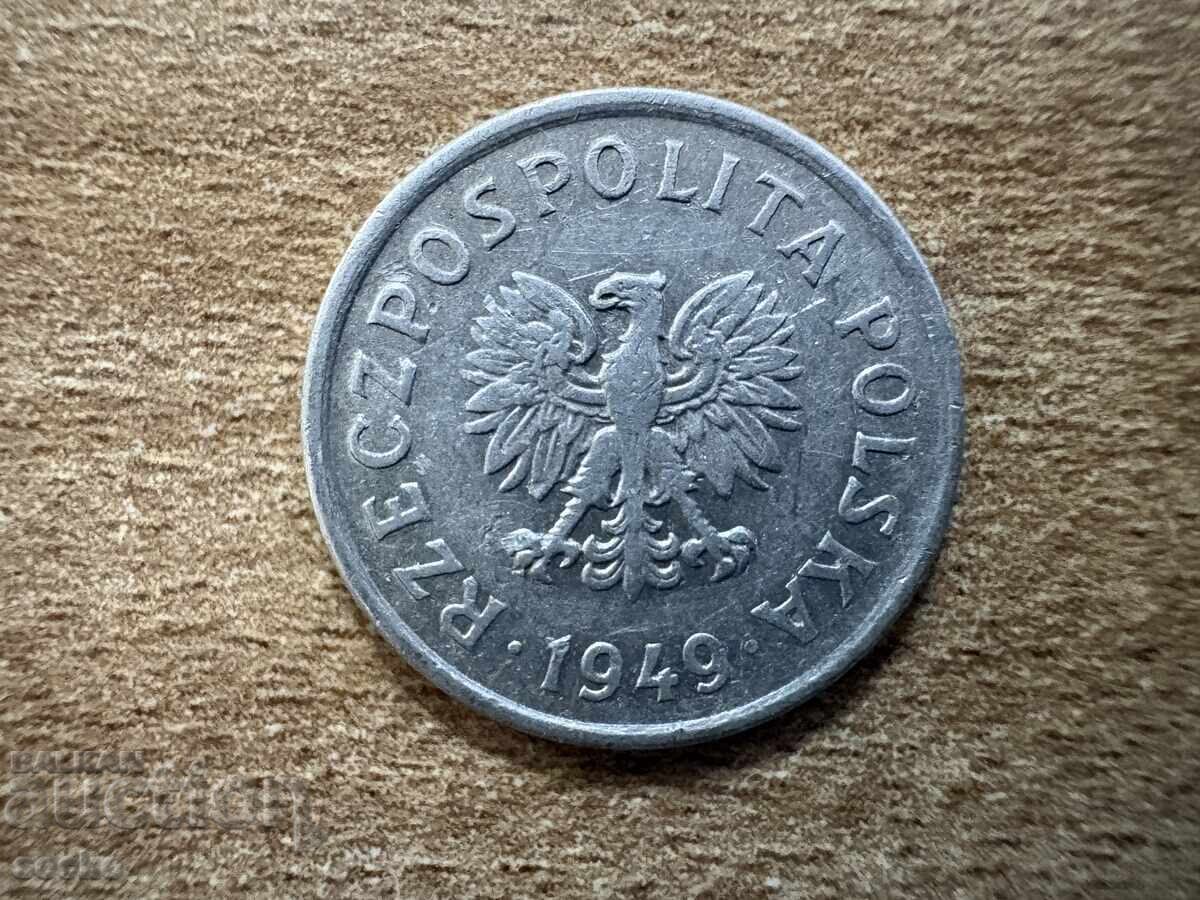 Polonia - 10 groși (1949) - Aluminiu cu preț € 0.08 | 0.16 BGN