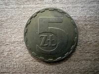 Polonia - 5 zloți (1986)