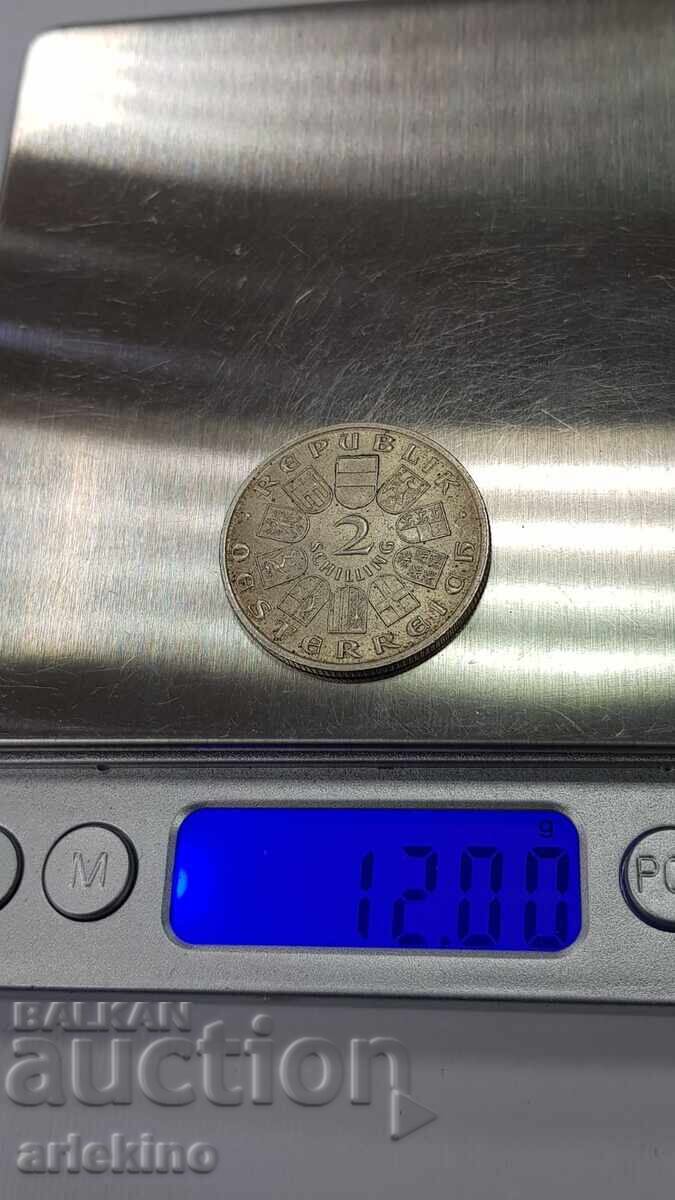 Monedă de colecție din argint 2 șilingi 1928 - Austria - 7