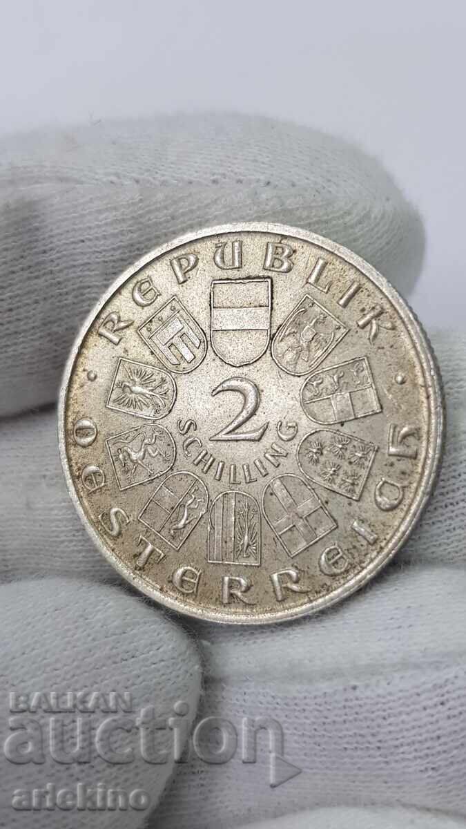 Monedă de colecție din argint 2 șilingi 1928 - Austria