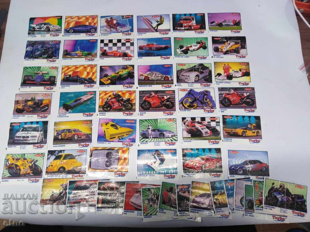 50 τμχ. ΠΑΛΙΕΣ ΚΑΡΤΕΣ ΑΠΟ ΤΣΙΧΛΕΣ-TURBO SPORT 50 τμχ. ΠΑΛΙΕΣ ΚΑΡΤΕΣ ΑΠΟ ΤΣΙΧΛΕΣ-TURBO SPORT