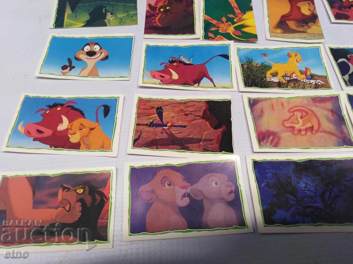 Licitație 26 buc. IMAGINI VECHI-ABȚIBILDURI-REGELE LEU, BENZI DESENATE