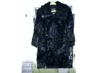 Old Beautiful LEATHER COAT from MINK Faux Fur? HEALTHY!