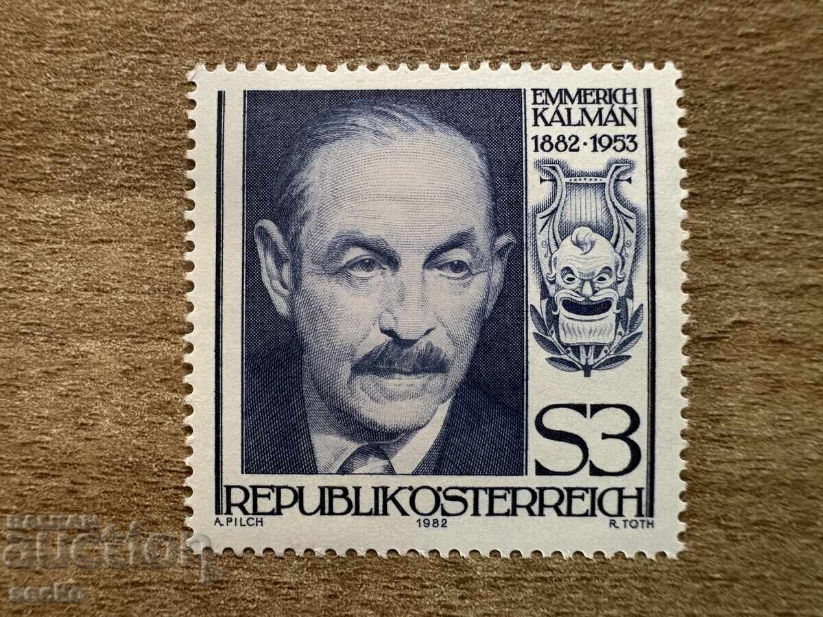 Austria - 100 g. de la nașterea lui Emmerich Kálmán (1982) MNH Austria - 100 g. de la nașterea lui Emmerich Kálmán (1982) MNH