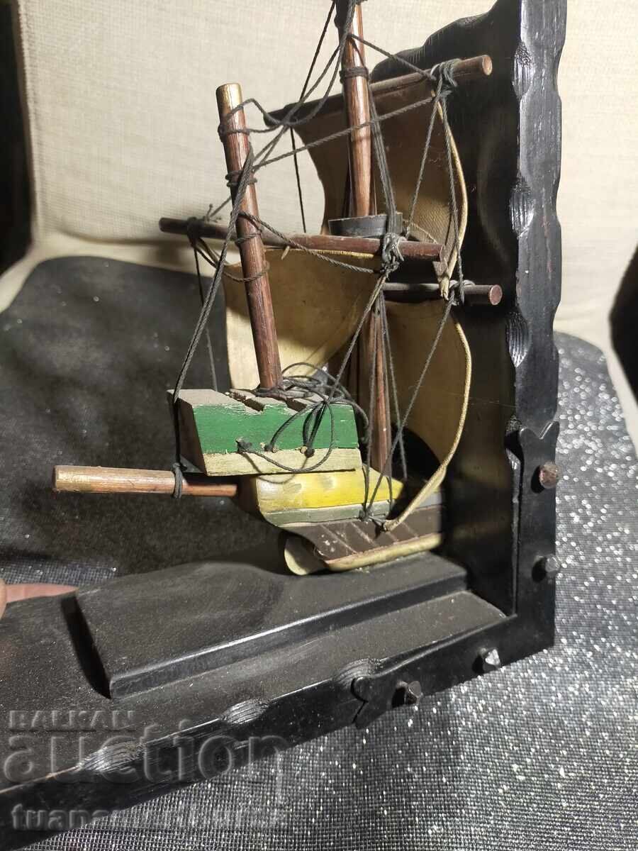 Wooden ship decoration - 6