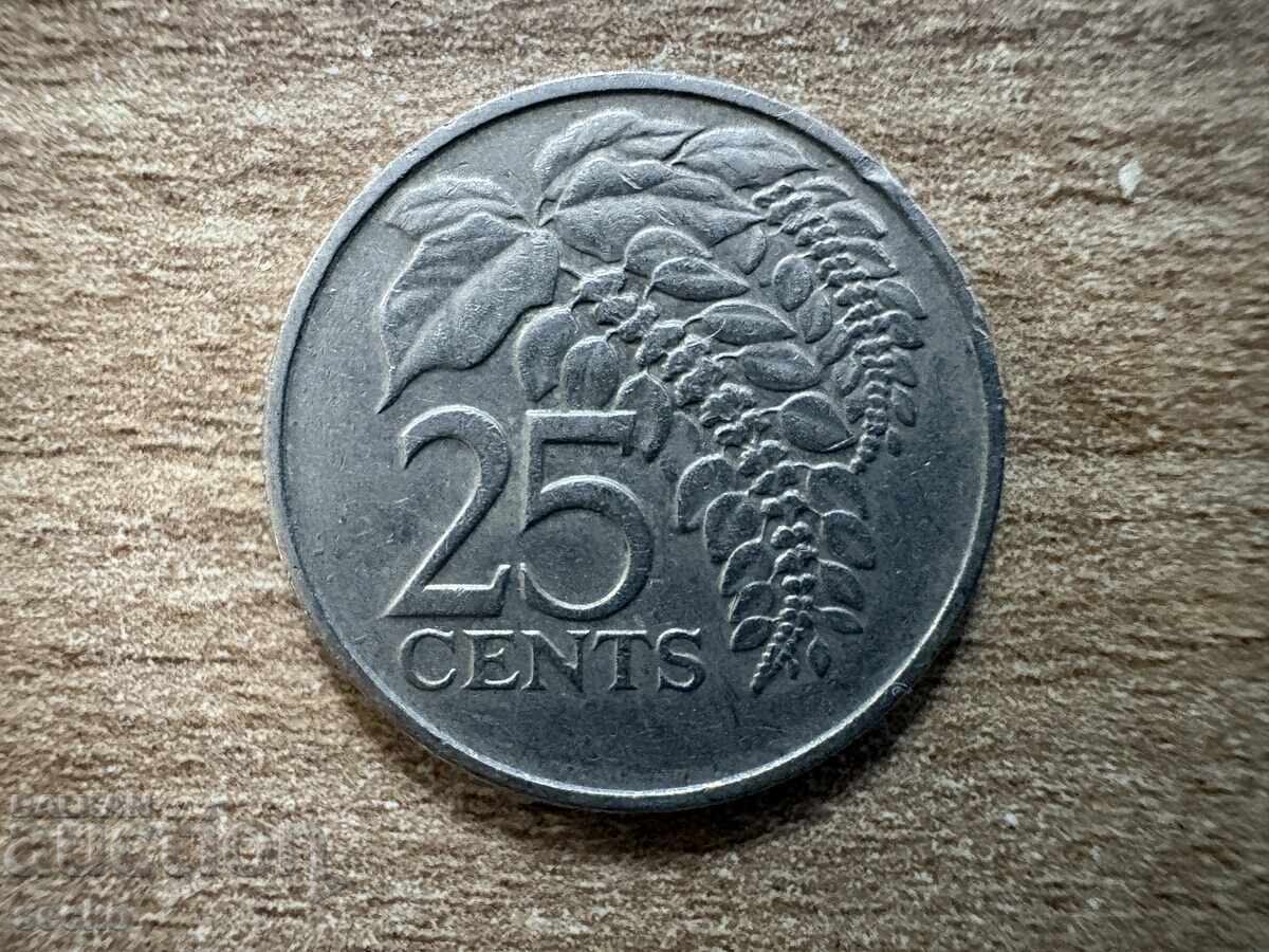 Trinidad și Tobago - 25 de cenți (1977)
