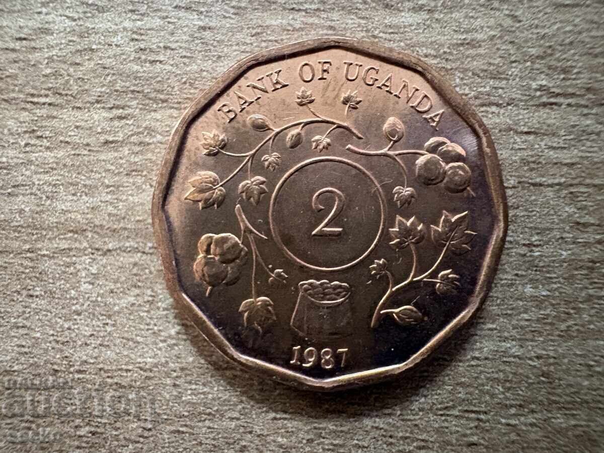 Ουγκάντα - 2 σελίνια (1987)