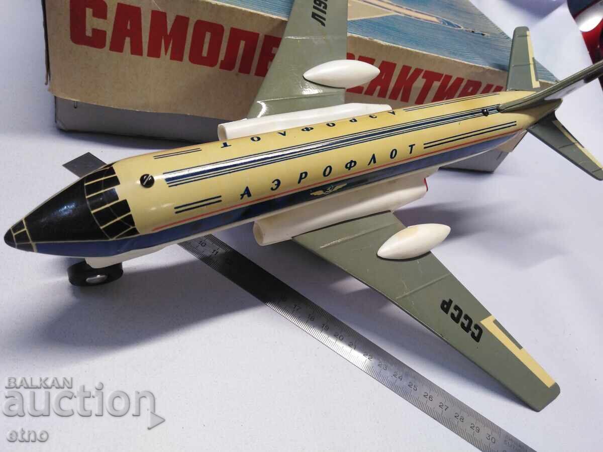 URSS JUCĂRIE MECANICĂ - AVION. AEROFLOT CU CUTIE - 5