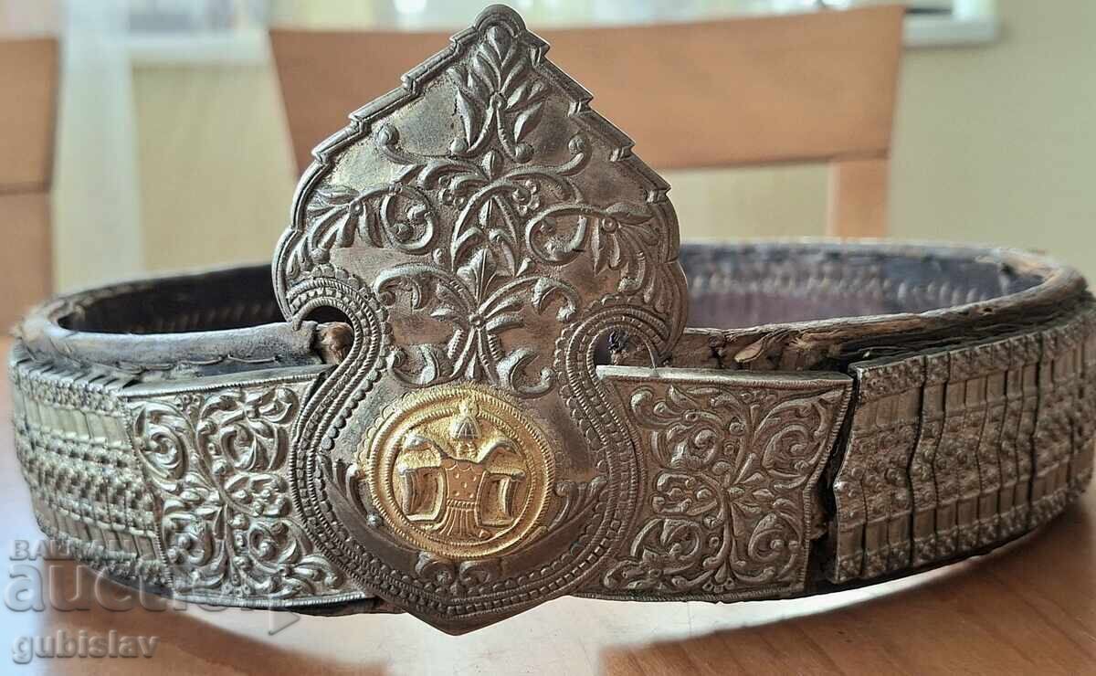 Curea Karnobat, argint, săcean, aurire