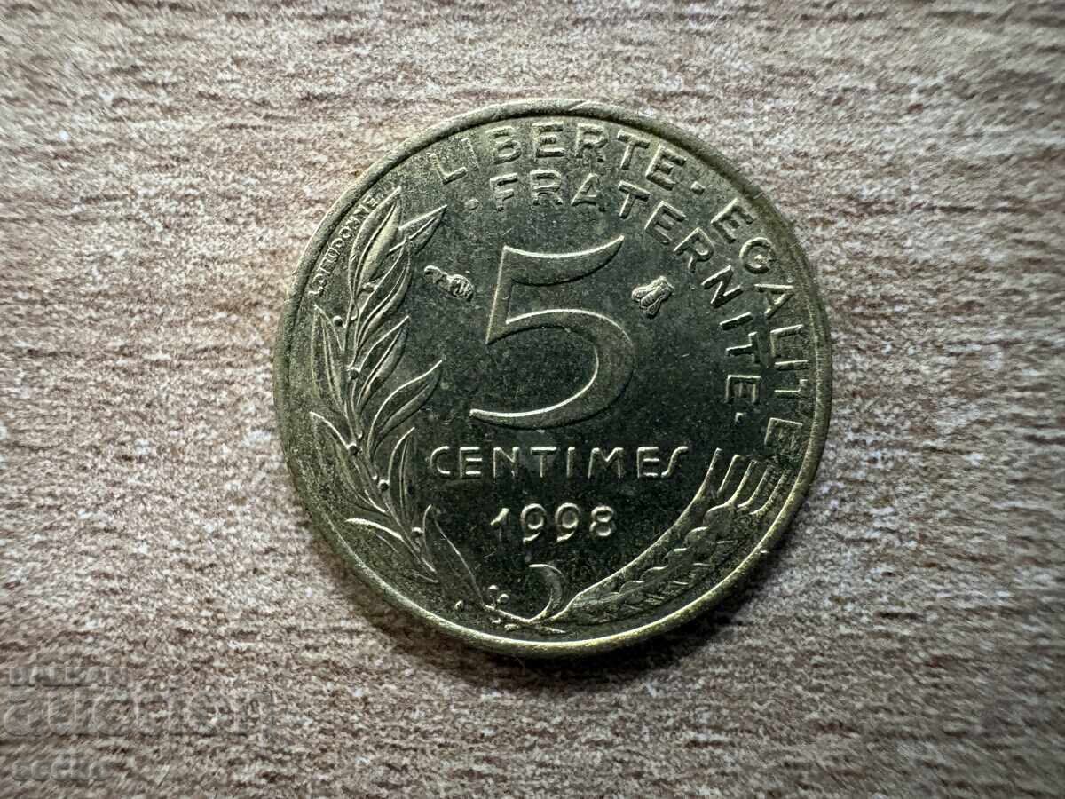 Франция - 5 сантима (1998)
