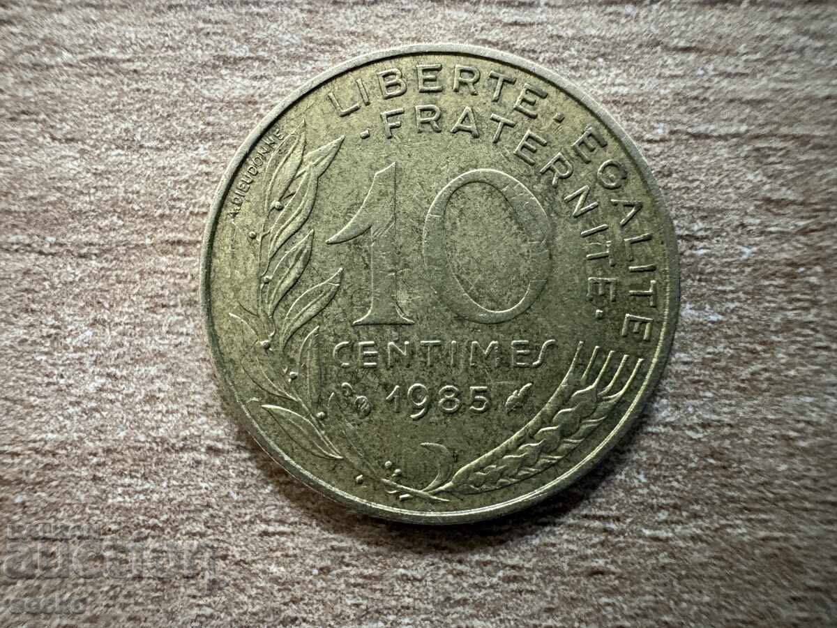 Franța - 10 centime (1985)