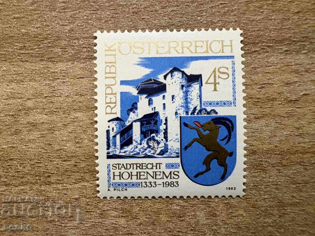 Австрия - 550 г. Хоенемс (1983) MNH Австрия - 550 г. Хоенемс (1983) MNH