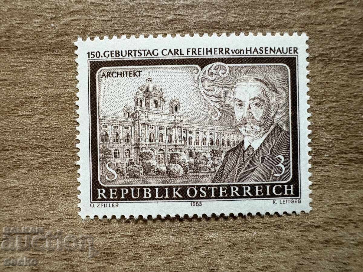 Austria - 150 ani de la nașterea lui Karl Freiherr...(1983) MNH Austria - 150 ani de la nașterea lui Karl Freiherr...(1983) MNH