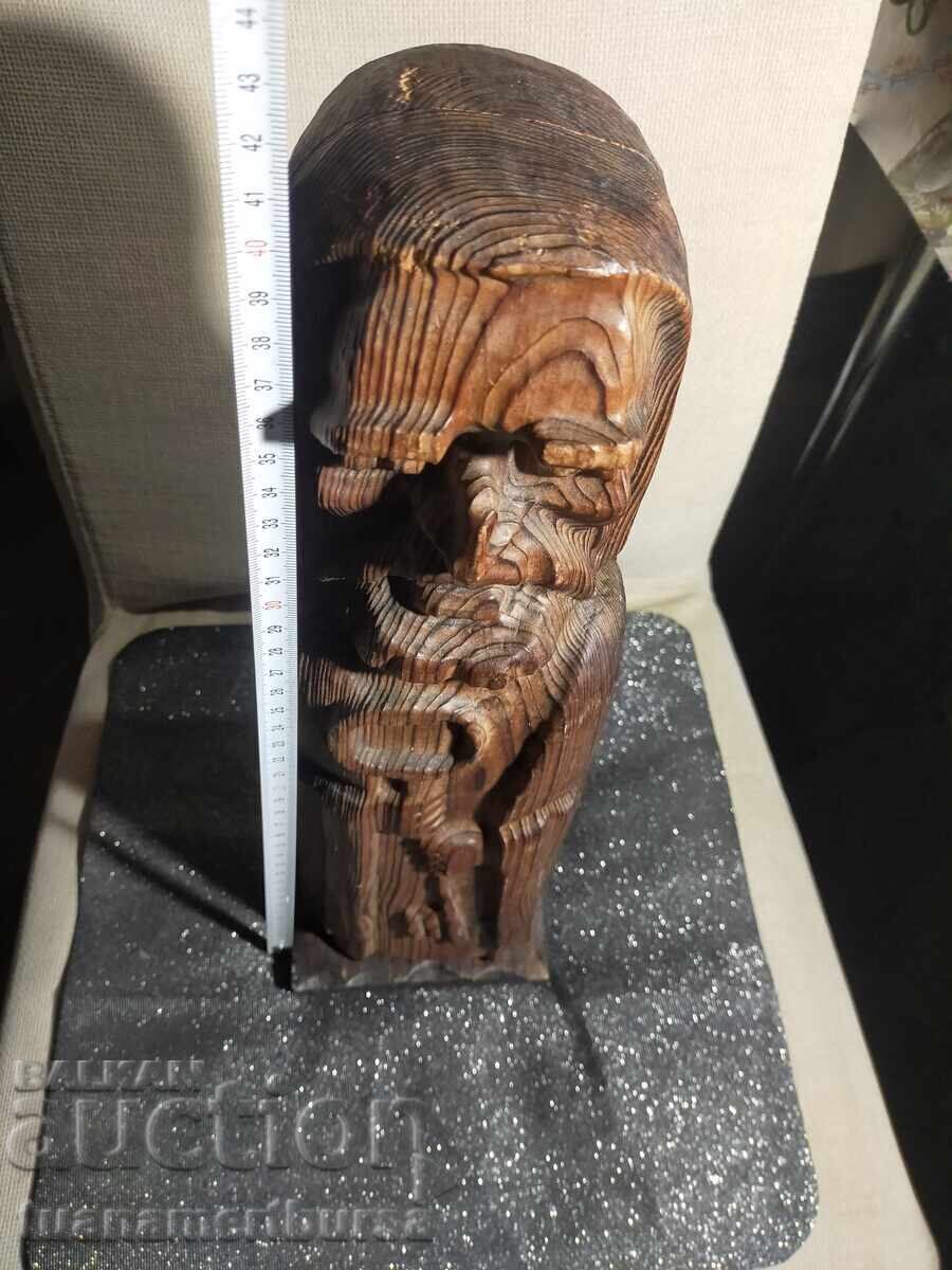 Ξύλινο διακοσμητικό δοχείο για μπουκάλια - 6