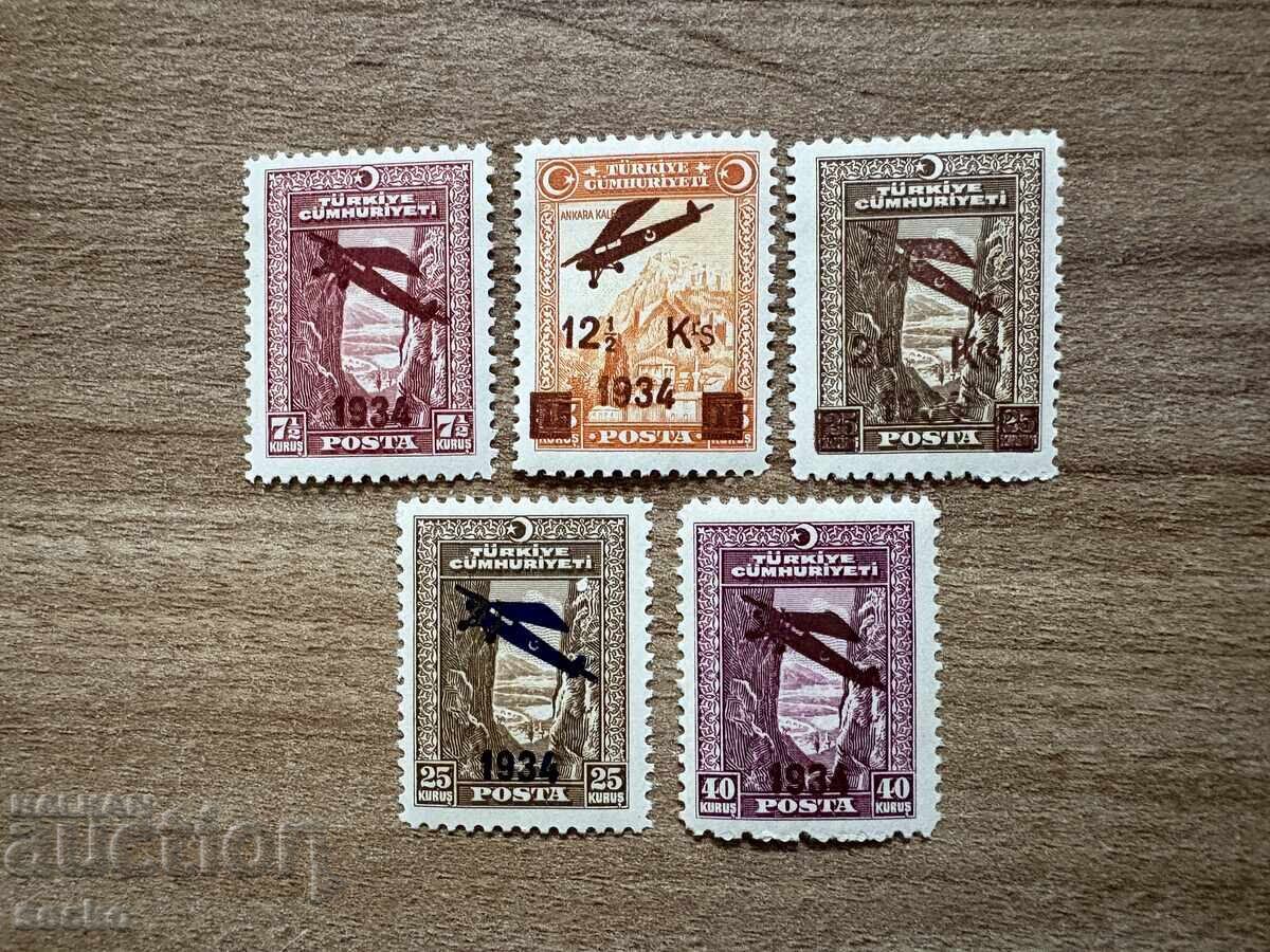 Τουρκία - Αεροπορική αλληλογραφία (1934) MNH