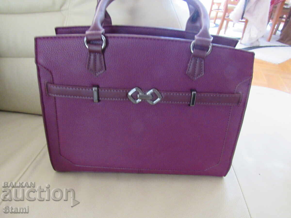 Purple women's handbag